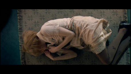 Grace lying on the floor after having been raped by Chuck