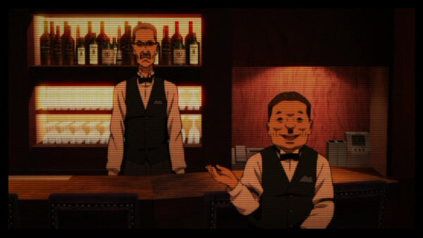 The characters Jinnai (left) and Kuga (right) as depicted in the movie Paprika (2006) by Satoshi Kon