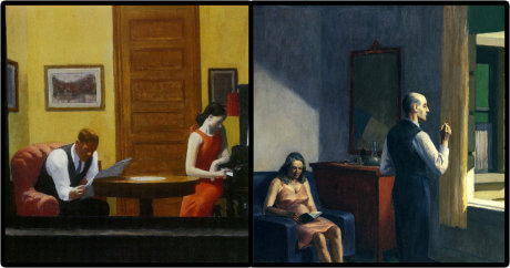 Couples depicted in other paintings from Hopper