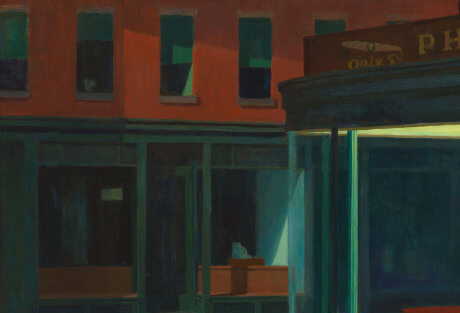 The brick building in Nighthawks