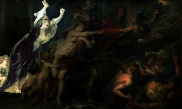Eurpe highligthed in Rubens' The Consequences of War