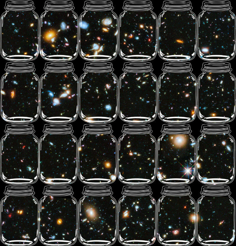 Jars filled with universe matter