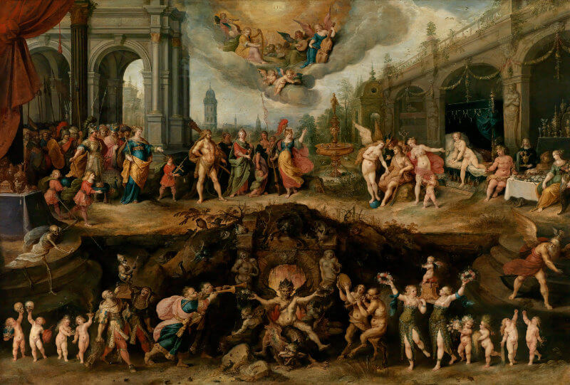 Mankind's Eternal Dilemma - The Choice Between Virtue and Vice by Frans Francken