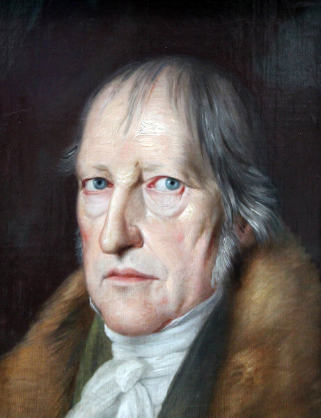 A portrait of Georg Friedrich Wilhelm Hegel by Jakob Schlesinger