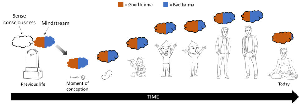 The development of the mindstream