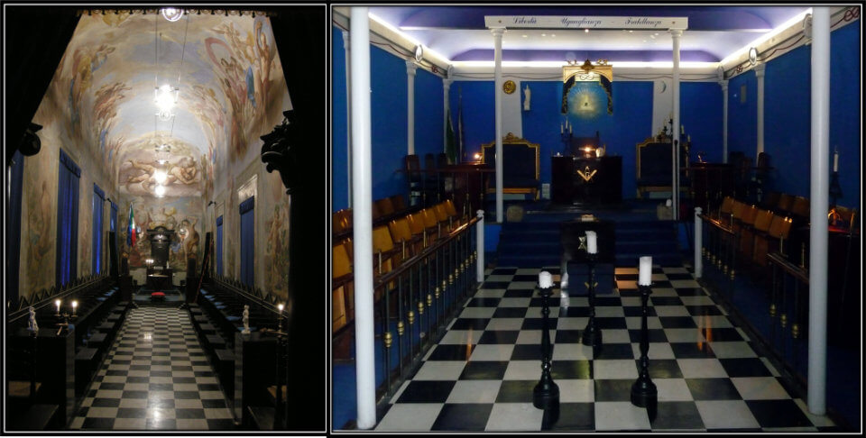 Masonic mosaic pavement