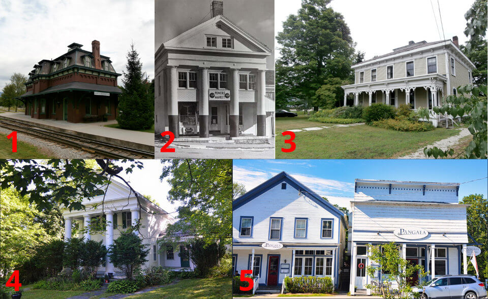 Some buildings in North Bennington, Vermont